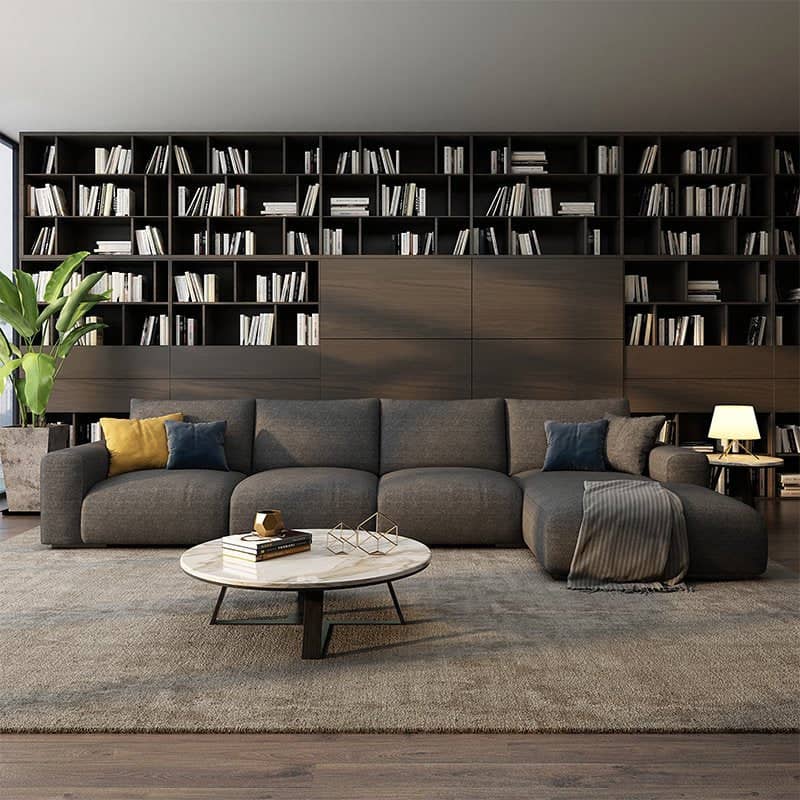أريكة على شكل حرف L - خشب الزان - | V55-SHA120 